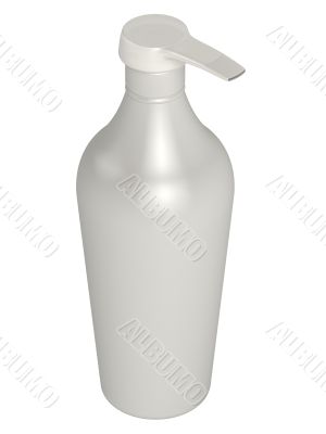 White bottle for soap