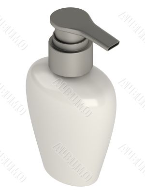 Soap glass bottle
