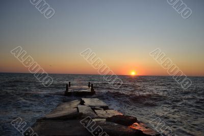 The Black sea sunset