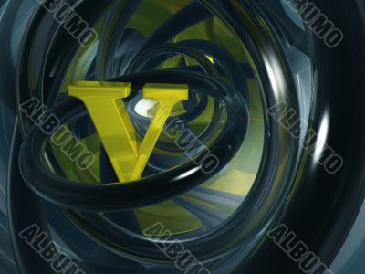 letter v