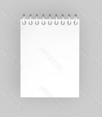 blank white page