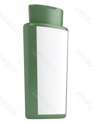 Green bottle natural shampoo