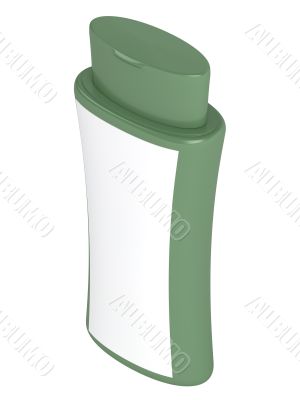 Green bottle natural shampoo