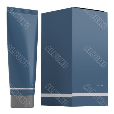 Dark blue tube