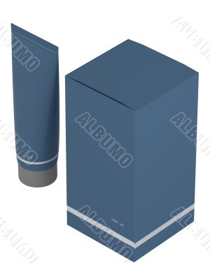 Dark blue tube