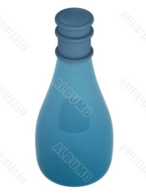 Blue bottle parfume