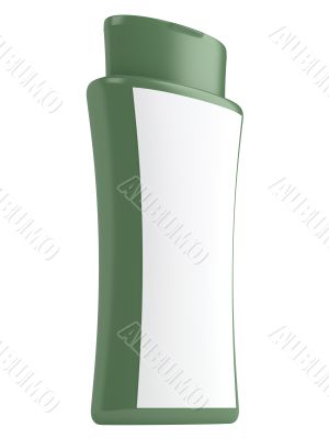 Green bottle natural shampoo