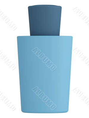 Blue bottle shampoo