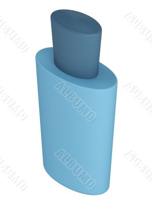 Blue bottle shampoo