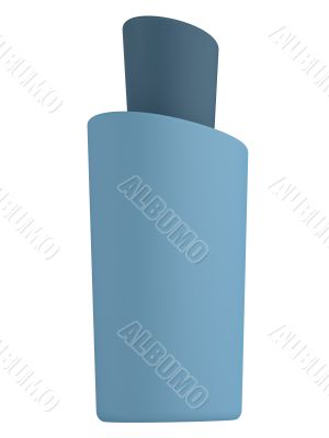Blue bottle shampoo