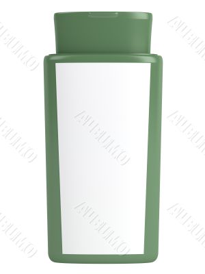Green bottle natural shampoo