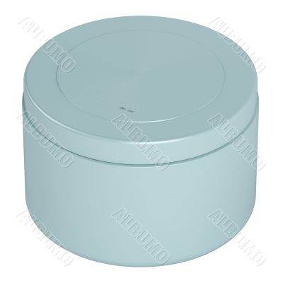 Light blue cream tube