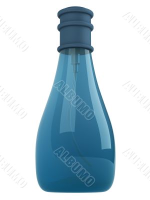 Blue bottle parfume