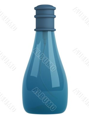 Blue bottle parfume