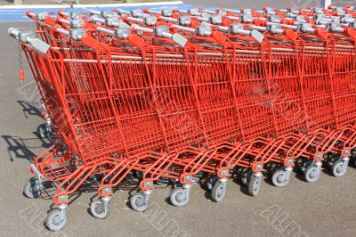 Supermarket trolleys
