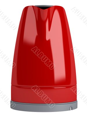 Red electric teapot