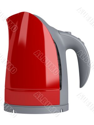 Red electric teapot