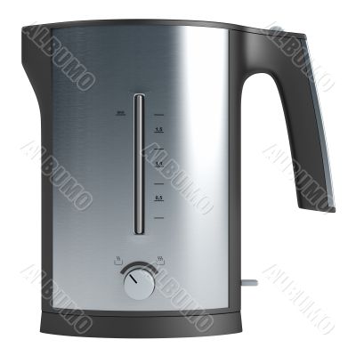 SIlver electric teapot 