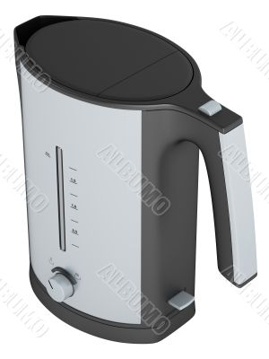 SIlver electric teapot 
