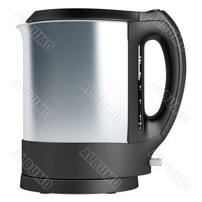 Metallic modern electric teapot