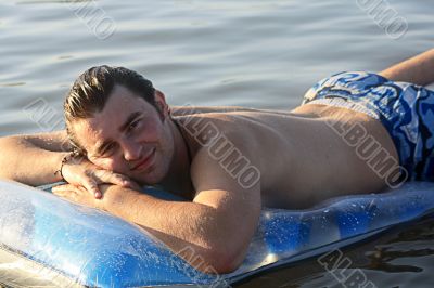 man is air mattress