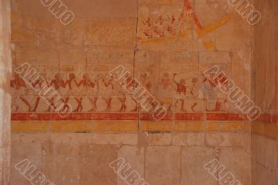 painting in Egyptian temple
