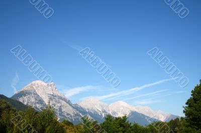 forest and mountains