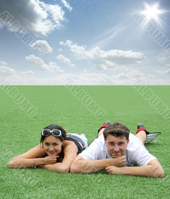 couple is on the field