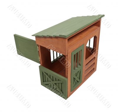 Dutch Door Open on a Wooden Barn