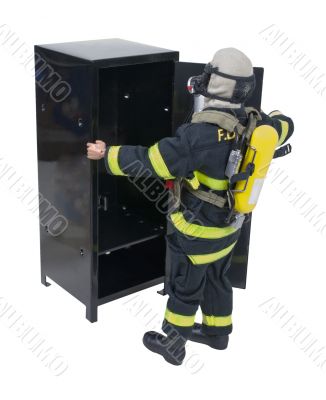 Fireman with Locker
