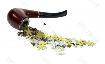 Smoking Pipe Spilling Stars