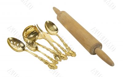 Goldware With a Rolling Pin