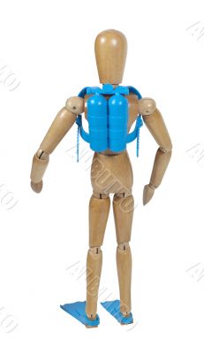 Scuba Diver Facing Away