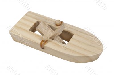 Rubberband Powered Boat