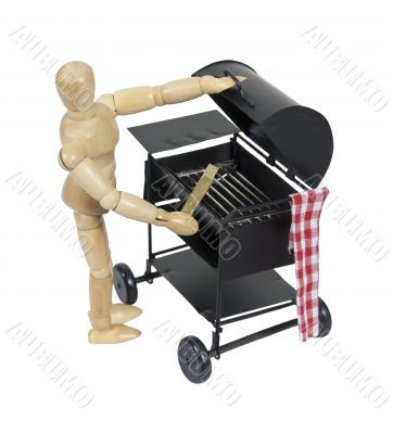 Preparing the Barbecue grill