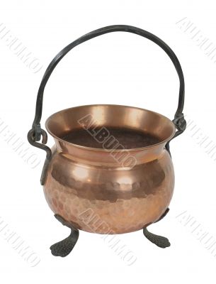 Old Copper Pot for Cooking