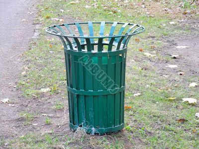 Green dustbin