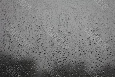 rain on window   