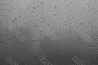 rain on window   