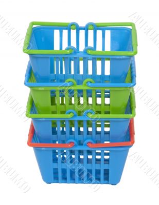 Shopping Baskets Stacked