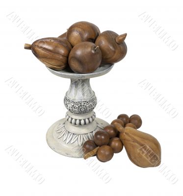 Wooden Fruit Pedestal