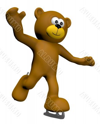 ice-skating teddy