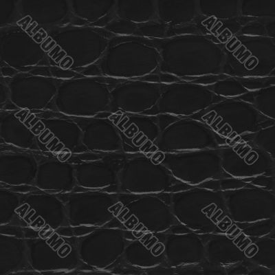 Black crocodile leather texture 