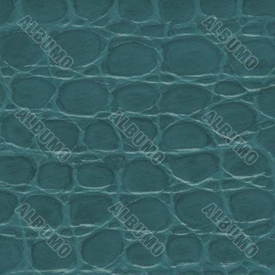 Blue crocodile leather texture 