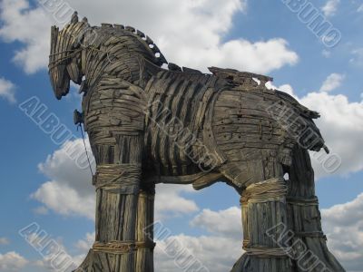 Trojan Horse in Canakkale Square,Turkey.