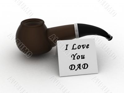 fathers day special pipe, and the message