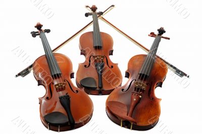 three violins