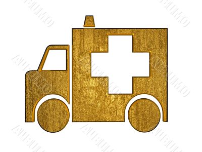 Golden ambulance symbol