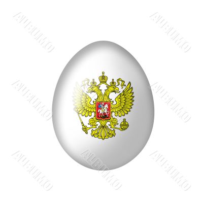 Egg with Russian eagle