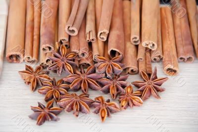 Anise and cinnamon